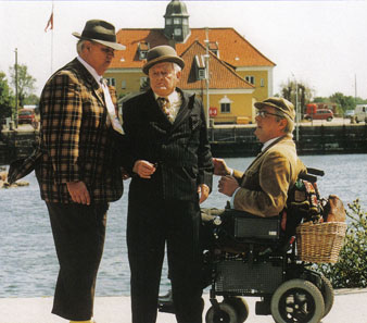 Morten Grundwald(Benny), Ove Sprogøe(Egon) und Poul Bundgaard(Kjeld)